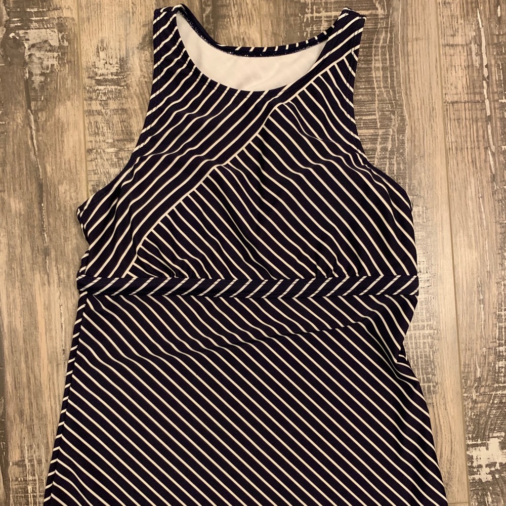 women’s striped work out tank top